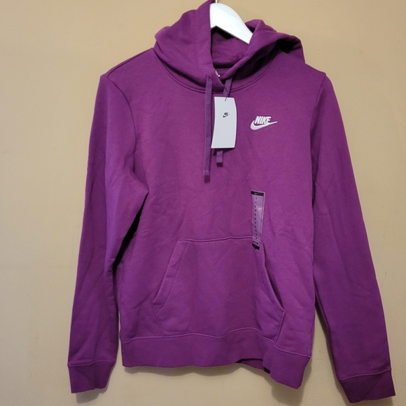 Nike Women's Club Fleece Pullover Hoodie - purple - Picture 9 of 14